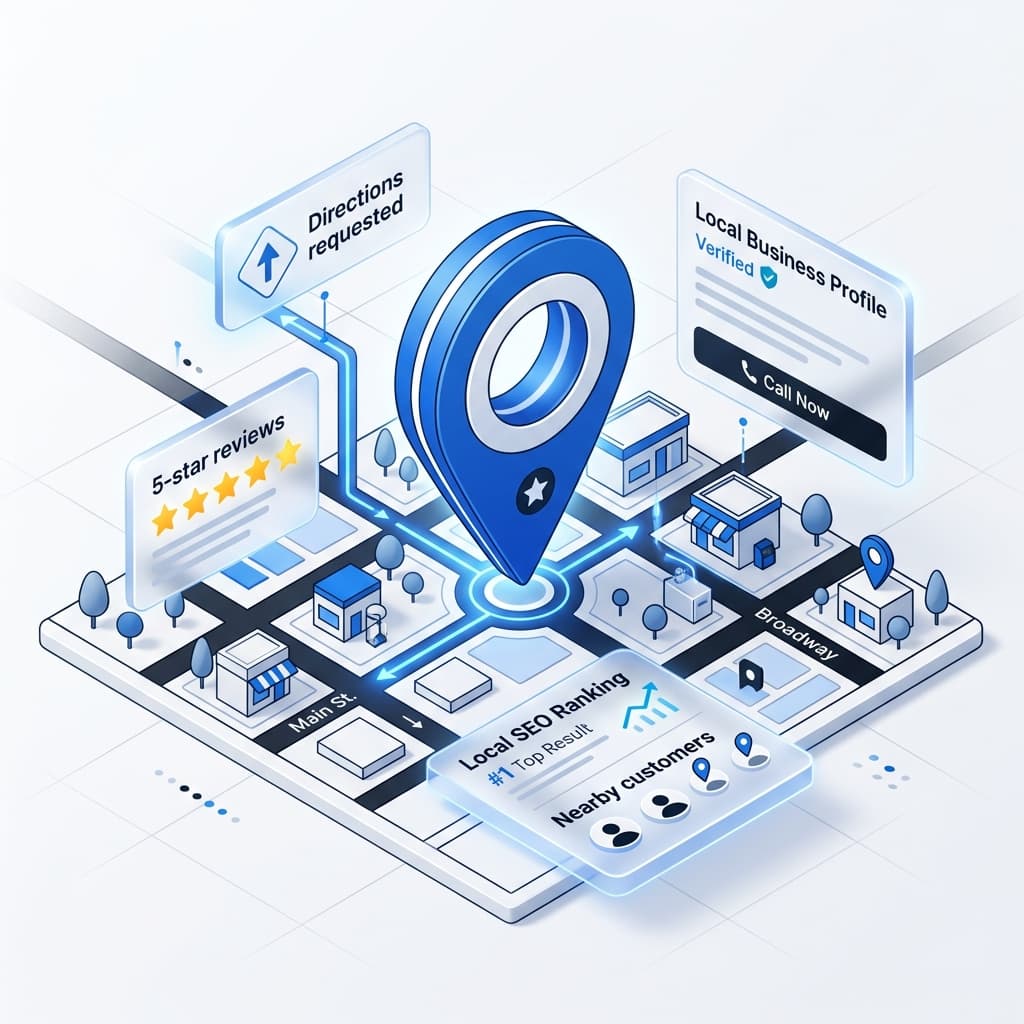 Google Maps e Buscas Locais illustration